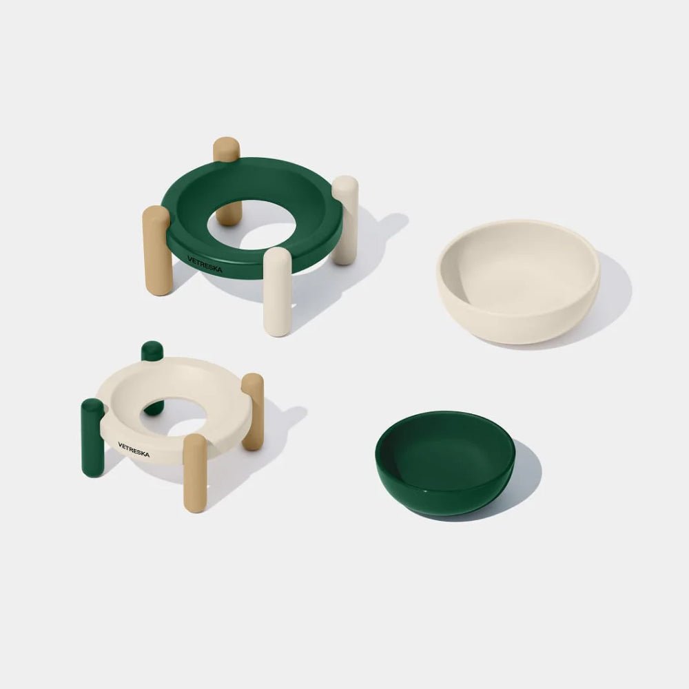 Santal Forest Ceramic Pet Bowl & Mat Set - Image 5