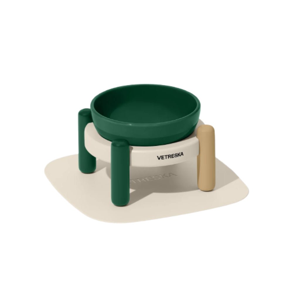 Santal Forest Ceramic Pet Bowl & Mat Set - Image 2