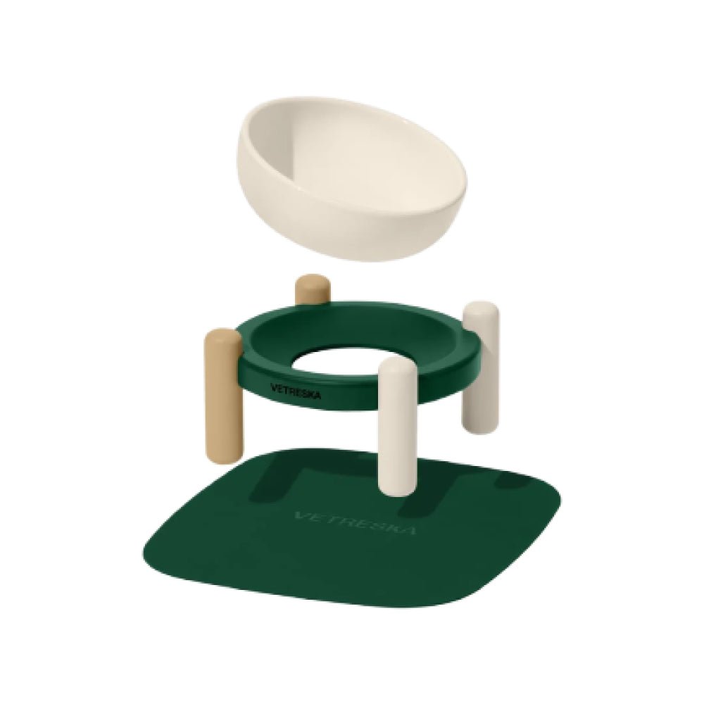 Santal Forest Ceramic Pet Bowl & Mat Set - Image 6