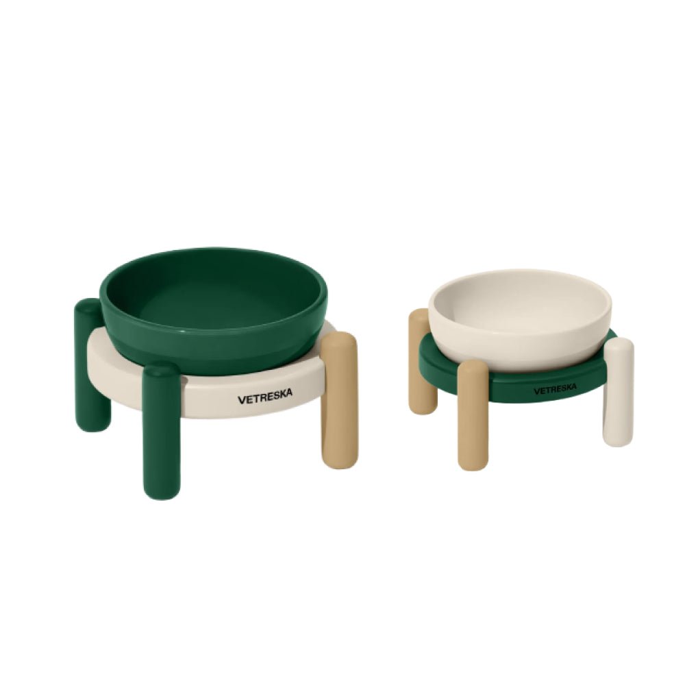 Santal Forest Ceramic Pet Bowl Set - Image 3
