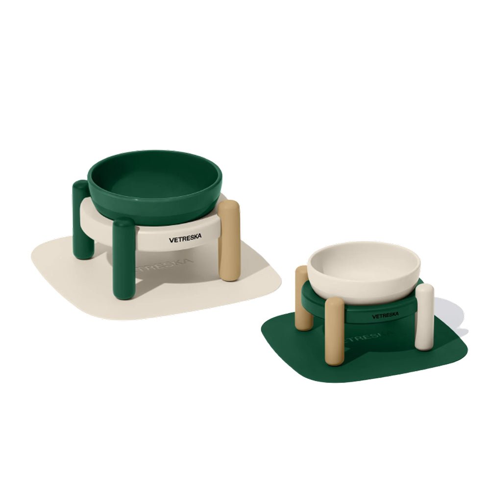 Santal Forest Ceramic Pet Bowl & Mat Set - Image 3