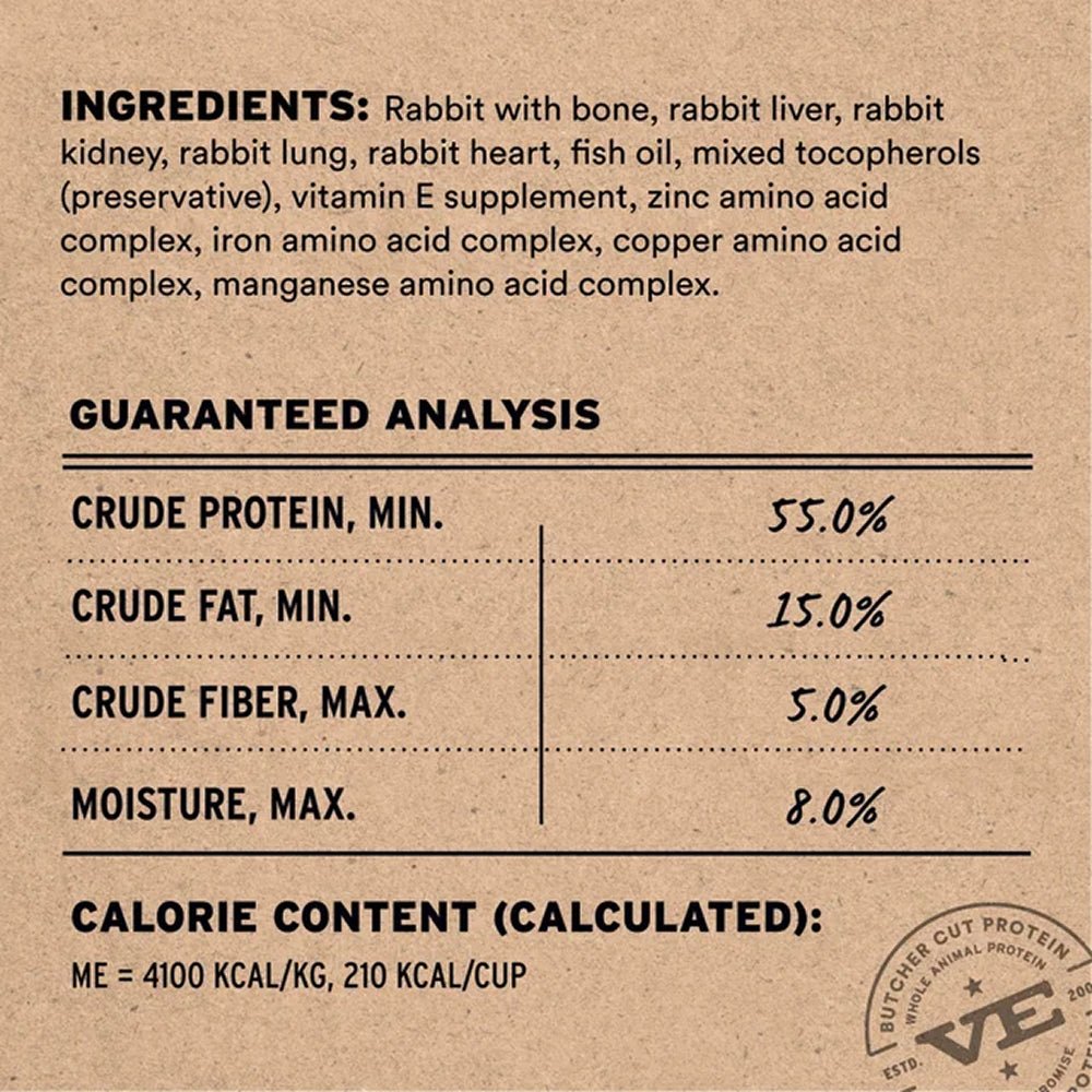Freeze Dried Raw - Rabbit Entree Mini Nibs Dog Food - Image 3