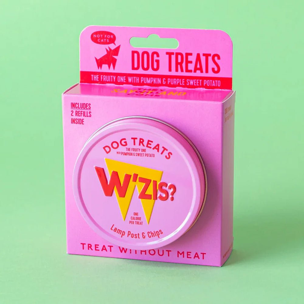 Tin and refills gift set - Lamp Post & Chips (Purple Sweet Potato & Pumpkin) Treats for Dogs