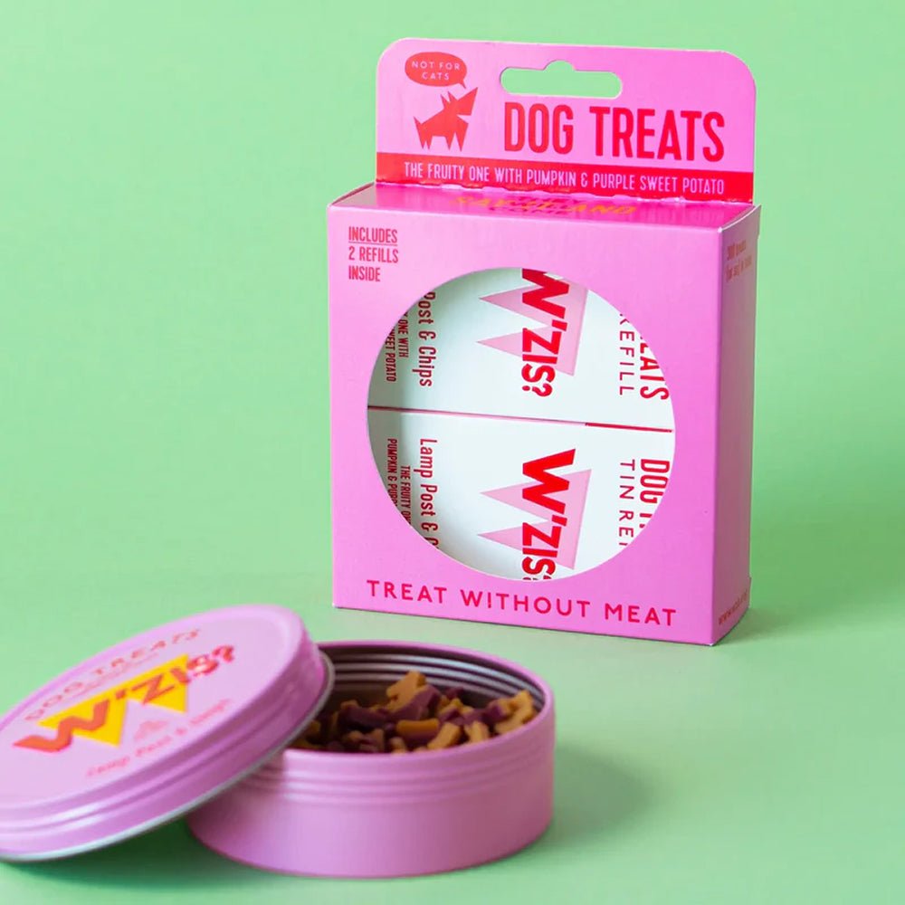 Tin and refills gift set - Lamp Post & Chips (Purple Sweet Potato & Pumpkin) Treats for Dogs - Image 2