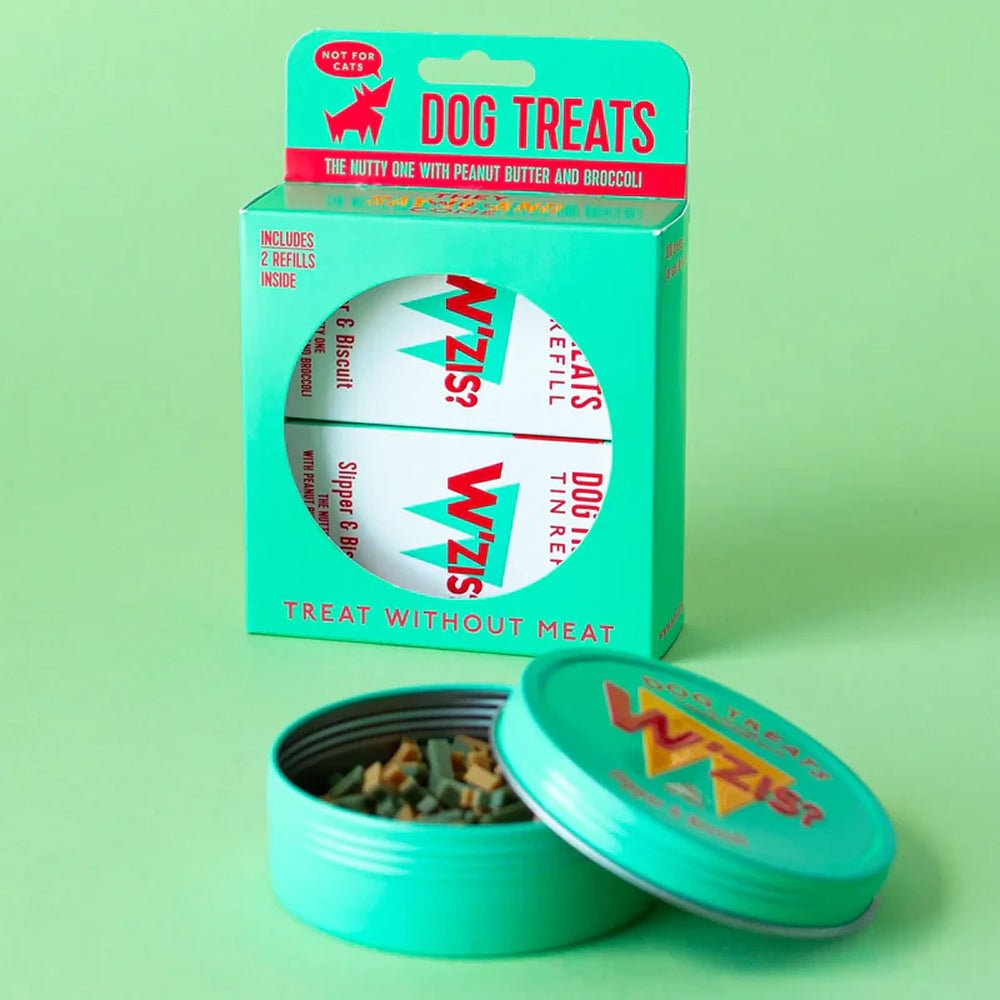 Tin and refills gift set - Slipper & Biscuit (Peanut Butter & Broccoli) Treats for Dogs - Image 2