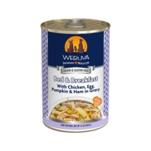 Weruva - Bed & Breakfast Chicken, Egg, Pumpkin & Ham in Gravy Dog Can 14 oz