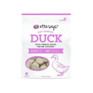 Etta says - Eat Simple! Freeze Dried Duck Dog Treats 2.5 oz