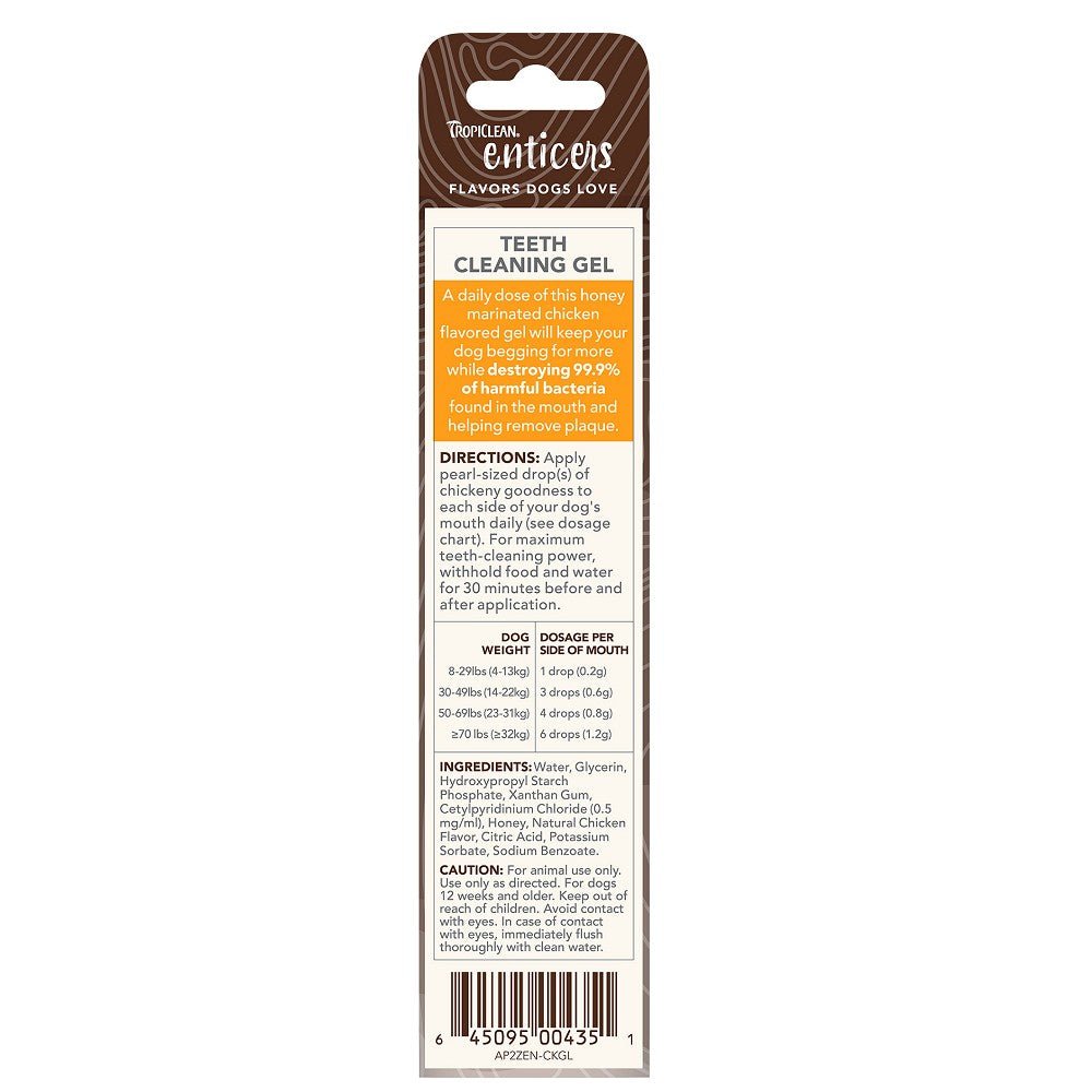 Enticers Honey Marinated Chicken Dental Gel for Dogs - Image 3