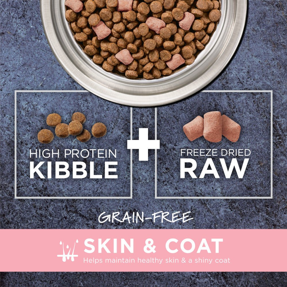 Raw Boost Skin & Coat Grain Free Kibble + Raw Adult Dog Dry Food - Chicken - Image 3