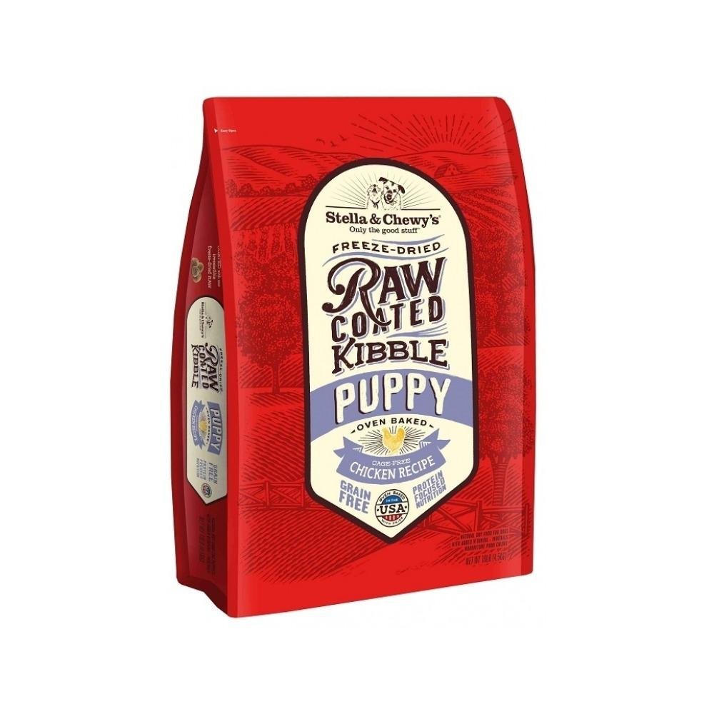 Stella & Chewy's Kibble - Puppy Freeze Dried Cage Free Chicken Raw Coated Dog Dry Food 22 lb